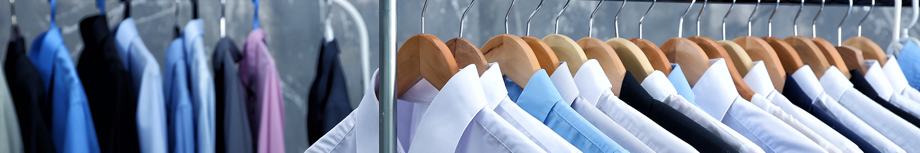 Dry cleaned dress shirts